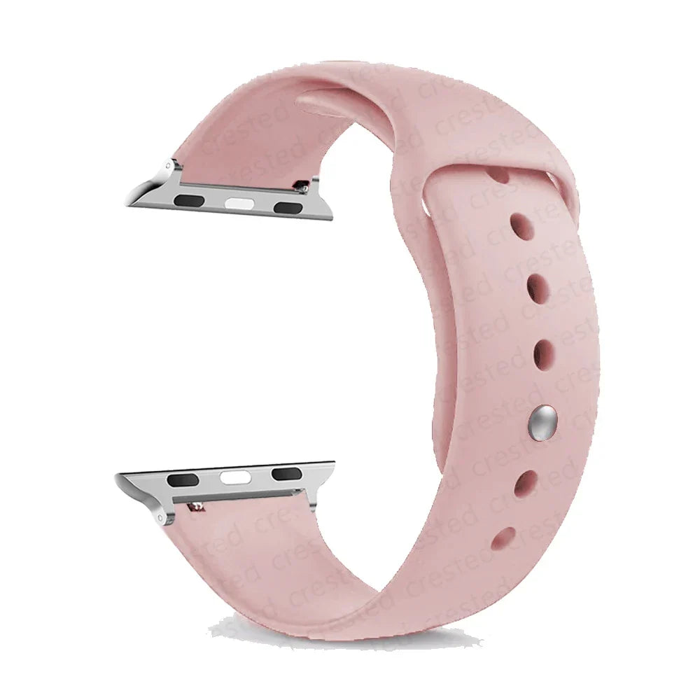 Siliconen Horlogeband Waterdicht met Verstelbare Sportgesp voor Smartwatch 38-49mm Sportief Comfortabel