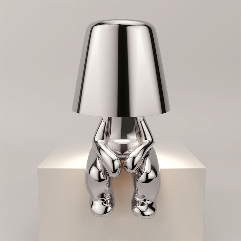 Figuurlamp LED Touch Dimbaar USB Oplaadbaar Goud Zilver Sfeerverlichting Woonkamer Slaapkamer Bureau Decoratielamp Cadeau
