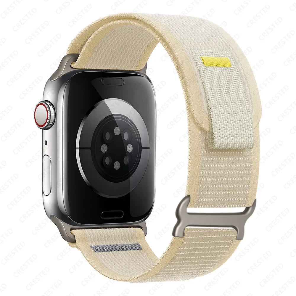 Nylon Smartwatchband Trail Loop - Verstelbaar Sportbandje met Duurzame Gesp - Veelkleurig Polsband Actief