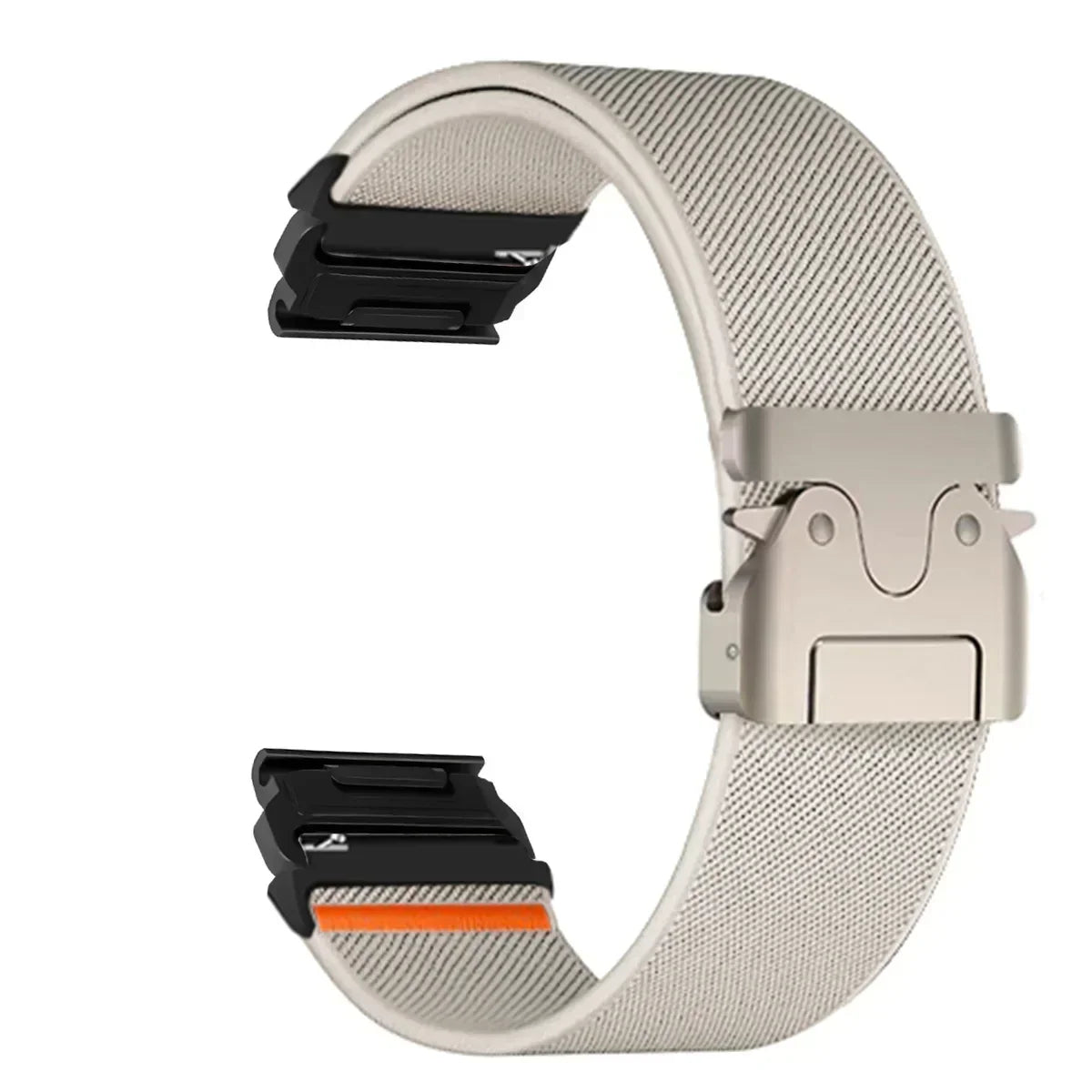 Nylon Smartwatch Bandje 22-26mm Militair Design Verstelbaar Unisex Polsband Sportief Universeel Compatibel