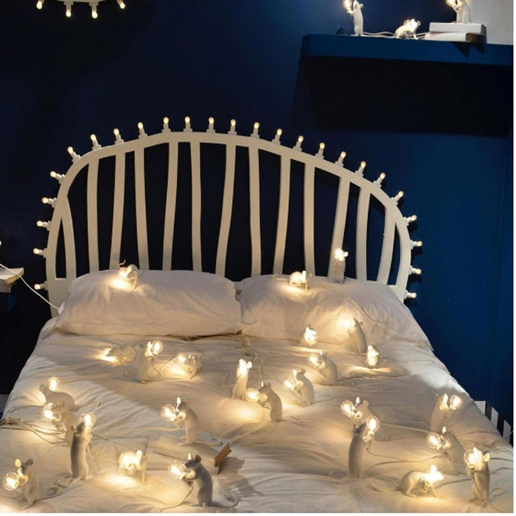 Muislamp met Uniek Design - Decoratieve Tafellamp Speelse Muis - Warm Sfeerlicht voor Woonkamer Slaapkamer Kantoor