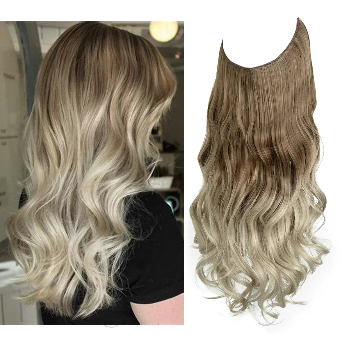 Haarextensions Echt Haar 100% Natuurlijk voor Volheid en Lengte | Hittebestendig | Natuurlijke Glans
