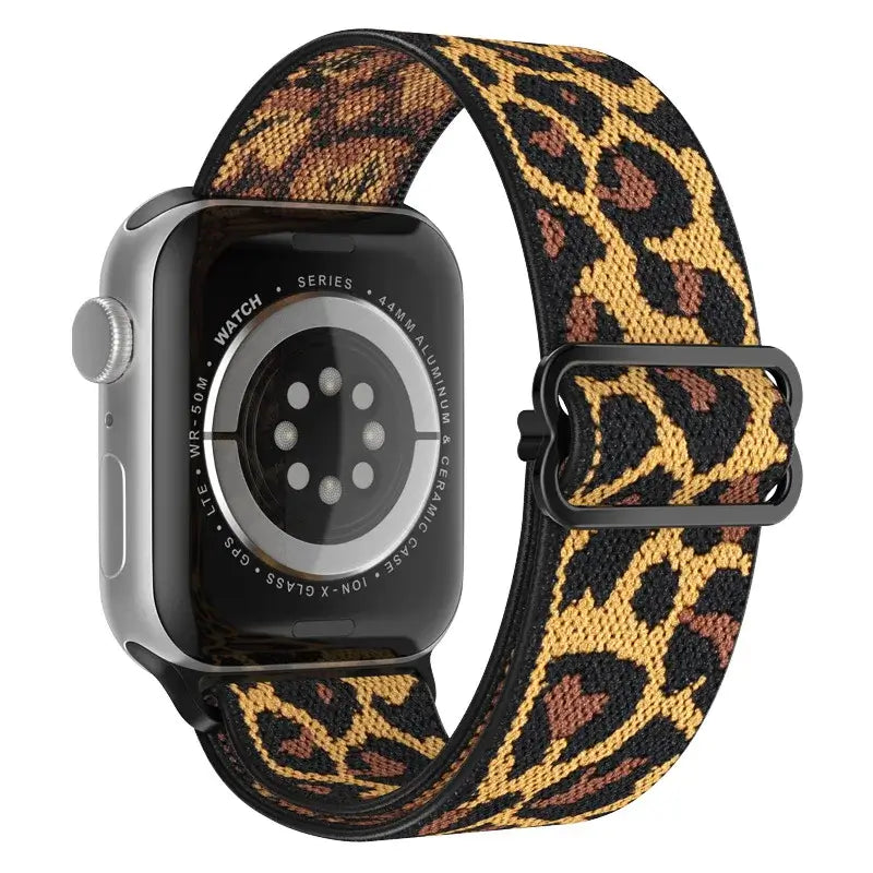Elastische Nylon Smartwatchband Verwisselbaar Polsbandje Comfortabel Duurzaam Design Sportief Actief