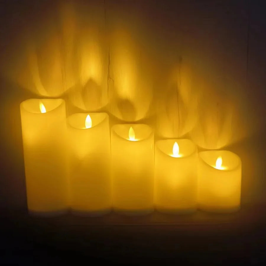 LED Kaarsen zonder Vlam | Veilig Sfeerlicht met Druppeleffect | Batterij LED Kaarsen | Warme Sfeerverlichting | Decoratieve Kaarsen | Vlamloze Kaarsen | Veilige Sfeerverlichting | Realistische Kandelaar | Woonkamer Sfeerlicht
