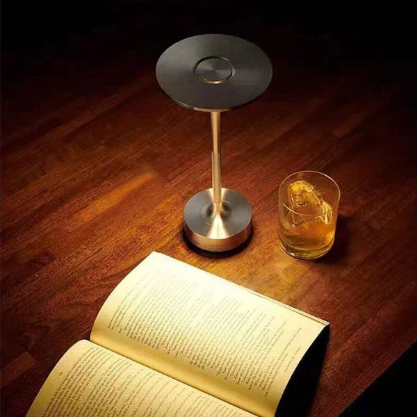 Dimbare Tafellamp Oplaadbaar Waterbestendig Metaal Touch Bediening Draadloos LED Sfeerverlichting Sfeerlamp