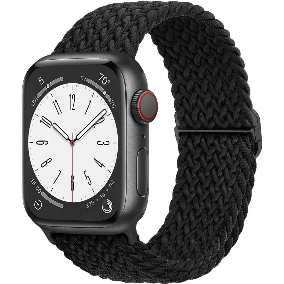 Elastische Gevlochten Smartwatch Bandje Nylon 38mm-49mm Verstelbaar Ademend Sportband voor Apple Watch