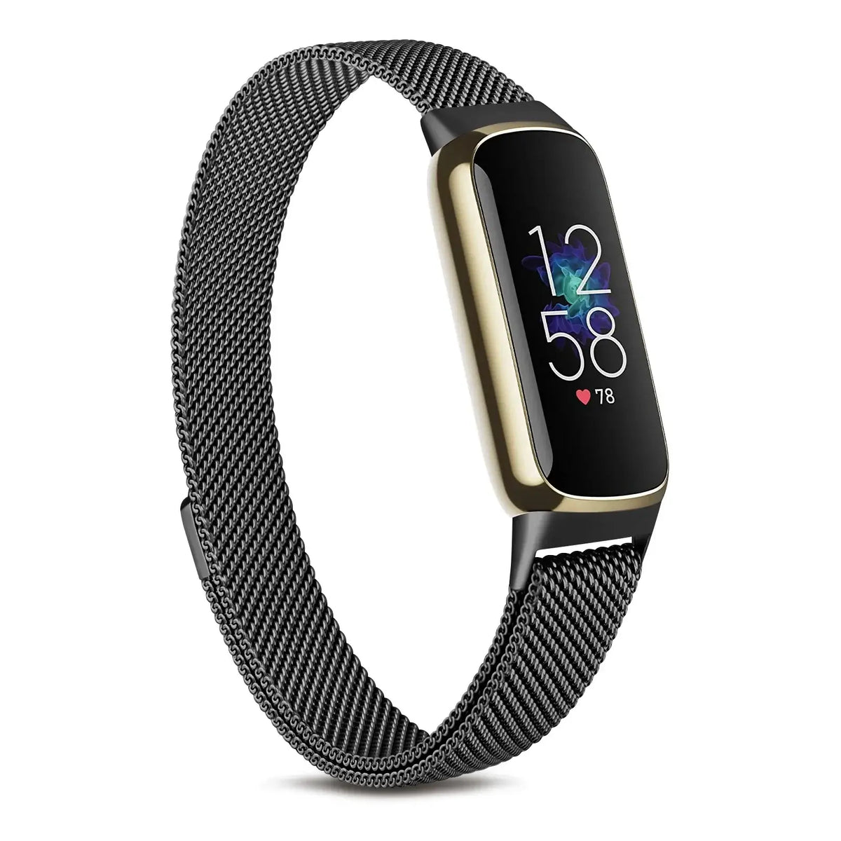 Magnetische Smartwatch Band RVS Mesh Verstelbaar Horloge Bandje Polsband voor Fitness Tracker Sporthorloge