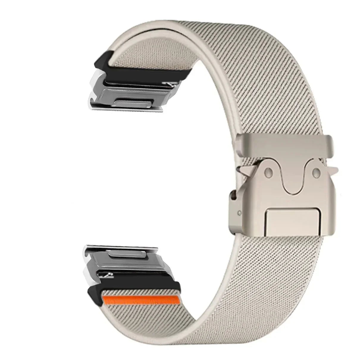 Nylon Smartwatch Bandje 22-26mm Militair Design Verstelbaar Unisex Polsband Sportief Universeel Compatibel
