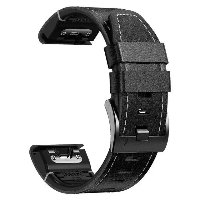 Smartwatch Bandje Leer-Siliconen Mix 22mm 26mm Waterdicht QuickFit Horlogeband Sport Dagelijks Gebruik Polsband