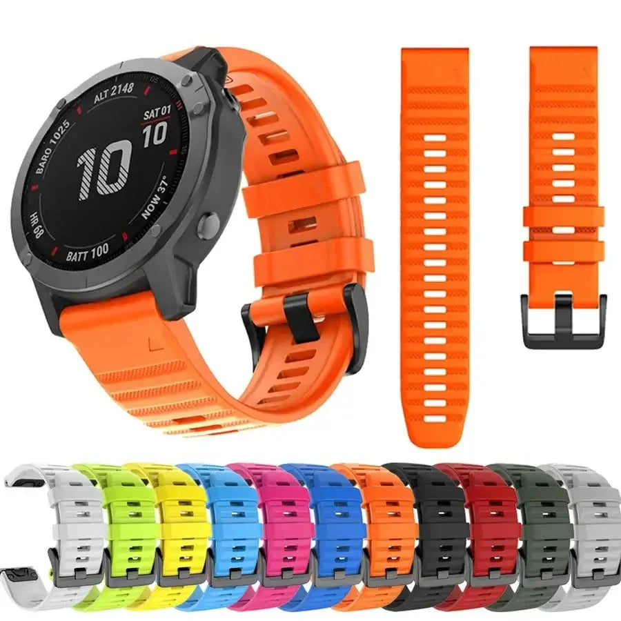 Siliconen Horlogebandje Sportief QuickFit Verwisselbaar Polsband voor Smartwatch Fitness 20mm 22mm 26mm