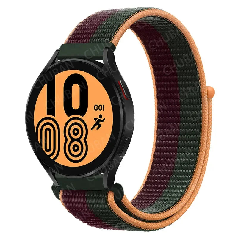 Nylon Sportband Smartwatch 20mm 22mm Ademend Lichtgewicht Loop Polsband Verstelbaar Training Fitness