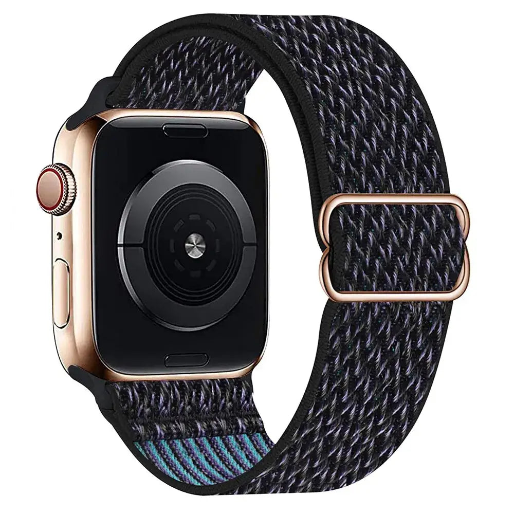 Elastische Nylon Smartwatchband Verwisselbaar Polsbandje Comfortabel Duurzaam Design Sportief Actief