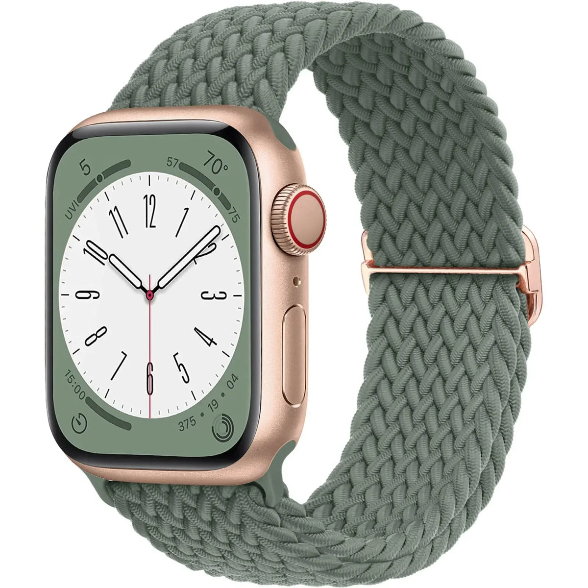 Elastische Gevlochten Smartwatch Bandje Nylon 38mm-49mm Verstelbaar Ademend Sportband voor Apple Watch