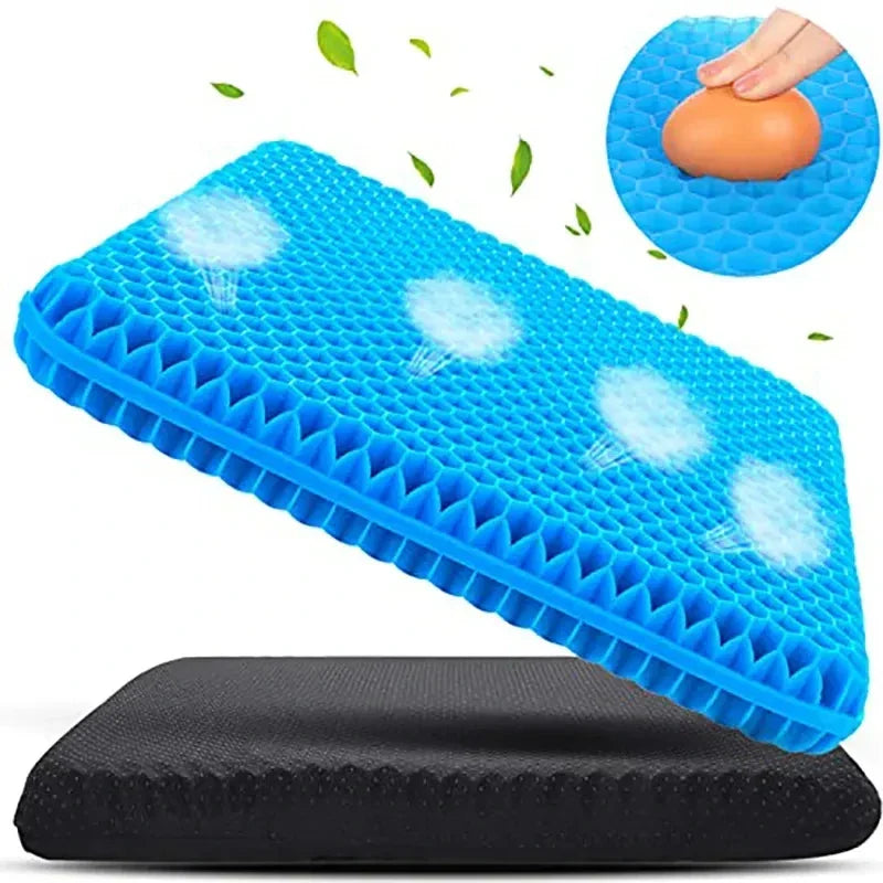 Ergonomisch Gelkussen voor Stoel - Drukverdelend Zitkussen voor Optimaal Zitcomfort