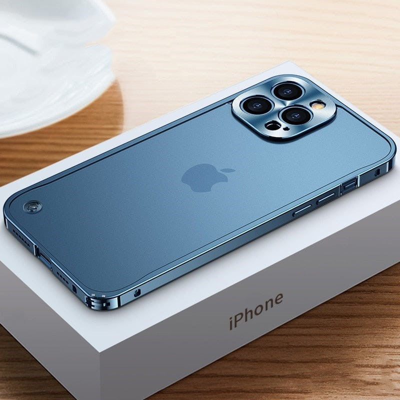 Aluminium iPhone Hoesje Lichtgewicht Bescherming Precisie CNC-Gefreesd Robuust Slank Bumper Case Premium Metalen Telefooncover