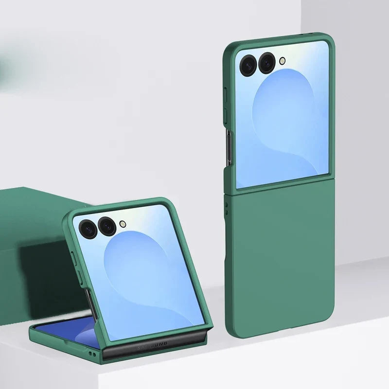 Schokbestendige Hardcase voor Vouwbare Smartphone Blauw Groen Roze Beige Bescherming Draadloos Laden
