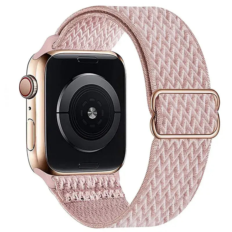 Elastische Nylon Smartwatchband Verwisselbaar Polsbandje Comfortabel Duurzaam Design Sportief Actief