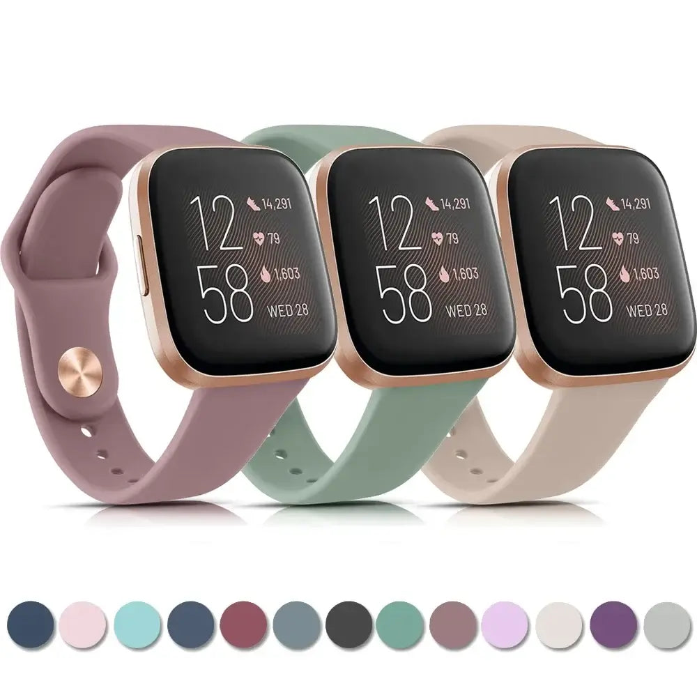 Siliconen Smartwatch Band Waterbestendig Verstelbaar Sporthorloge Polsbandje Fitbit Compatibel Actief