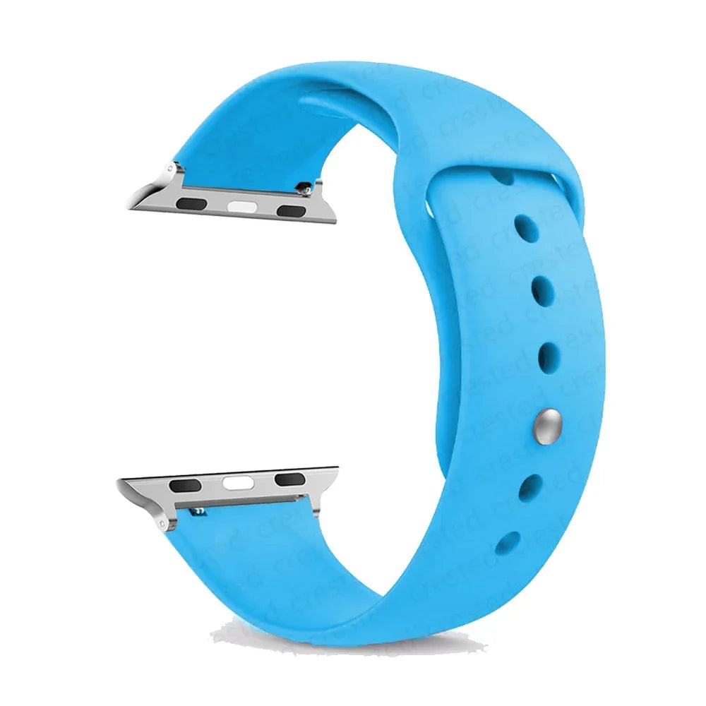 Siliconen Horlogeband Waterdicht met Verstelbare Sportgesp voor Smartwatch 38-49mm Sportief Comfortabel