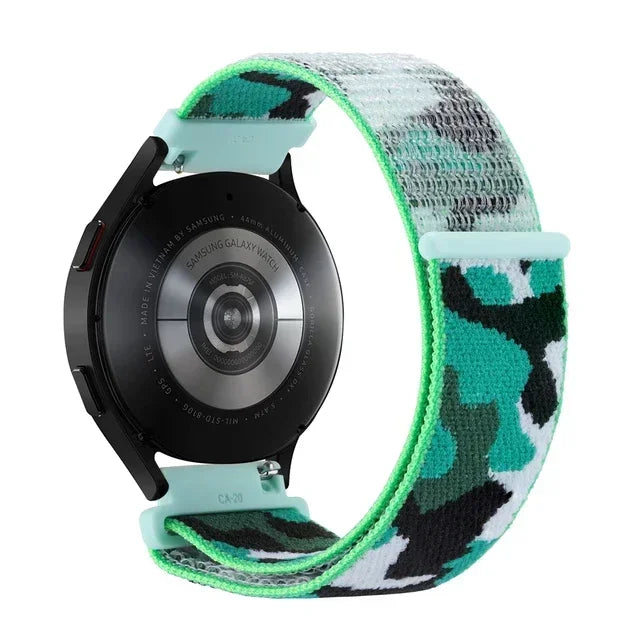 Verstelbare Nylon Sportband voor Smartwatch 20mm 22mm Ademend Polsband Sporthorloge Lichtgewicht Fitness