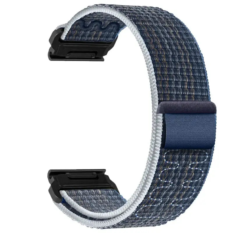 Verstelbare Nylon Sportband voor Smartwatch - Ademend Klittenband Polsbandje 20mm 22mm 26mm Fitnesstracker