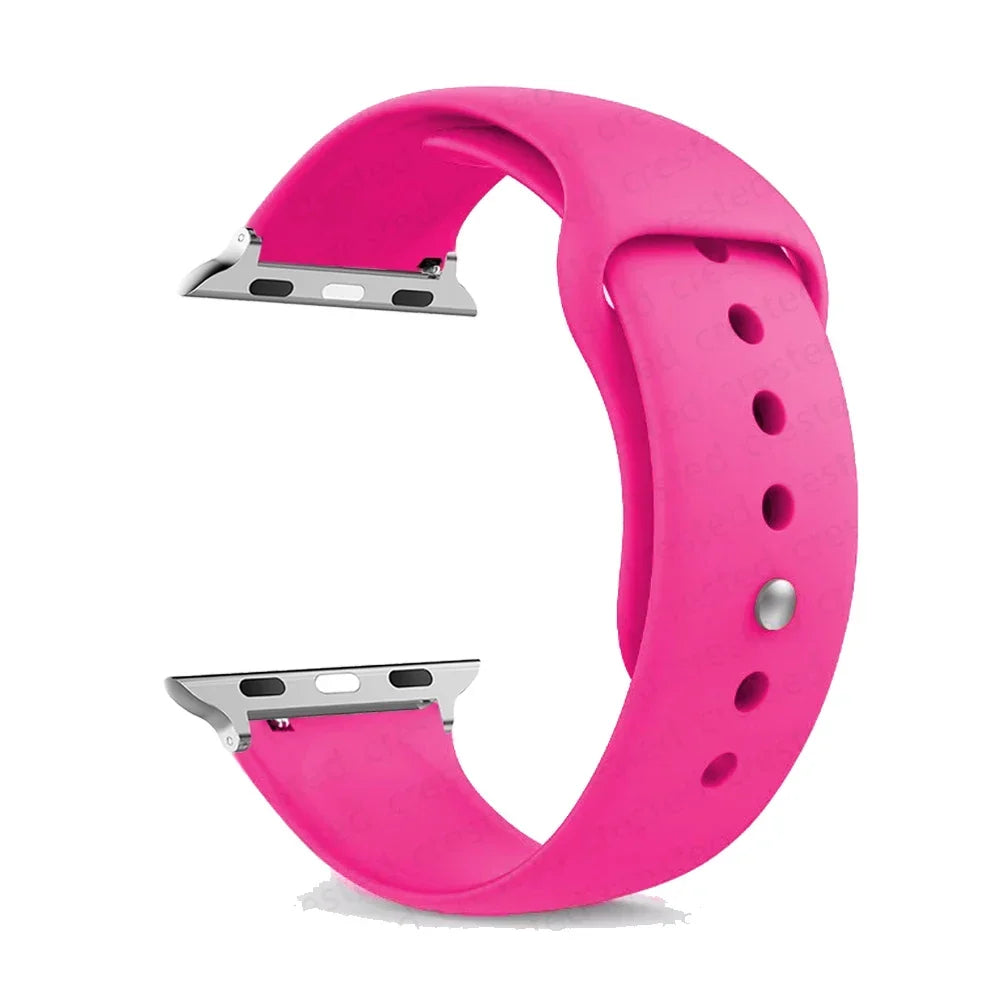 Siliconen Horlogeband Waterdicht met Verstelbare Sportgesp voor Smartwatch 38-49mm Sportief Comfortabel