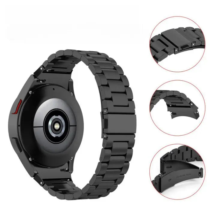 Metalen Smartwatch Bandje 40mm 44mm 42mm 46mm 45mm Verstelbaar RVS Universeel Horloge Band Stijlvol Comfort