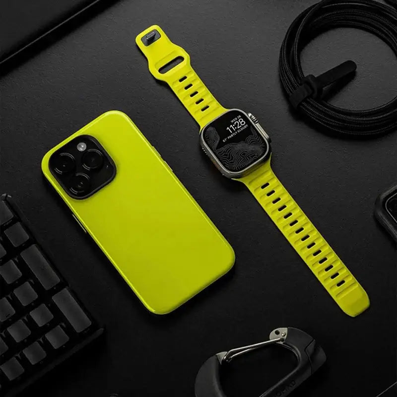 Siliconen Smartwatch Bandje Zachte Pasvorm Verstelbaar Waterdicht Sport Casual Dagelijks Gebruik Horloge