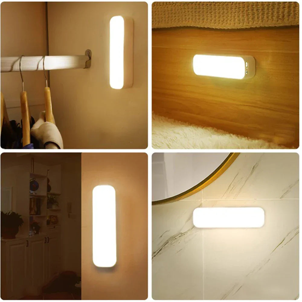 Oplaadbare LED Wandlamp met Bewegingssensor Draadloos voor Kast Trap Gang Nachtverlichting Sfeerlicht