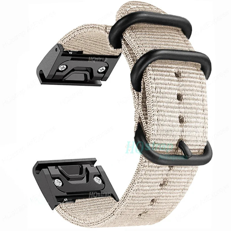Nylon Smartwatchband Canvas Textuur 22mm 26mm Verstelbaar Sportief Lichtgewicht Comfortabel Horlogebandje