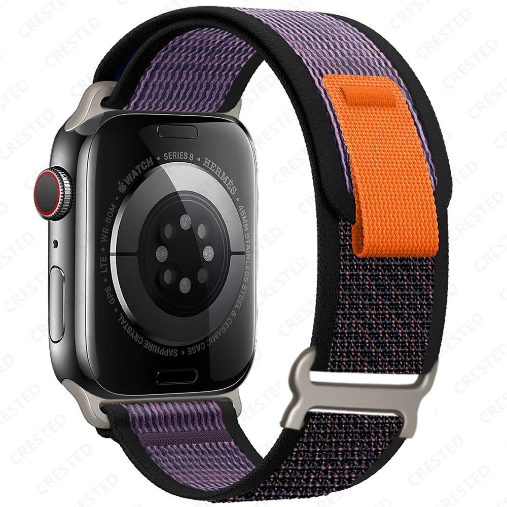Nylon Smartwatchband Trail Loop - Verstelbaar Sportbandje met Duurzame Gesp - Veelkleurig Polsband Actief