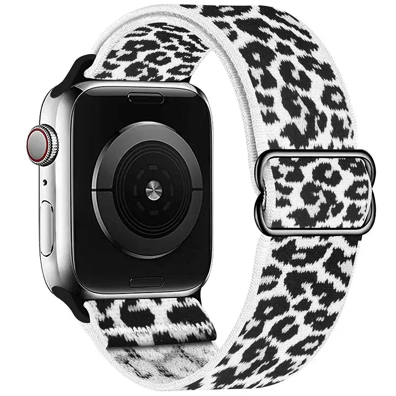 Elastische Nylon Smartwatchband Verwisselbaar Polsbandje Comfortabel Duurzaam Design Sportief Actief
