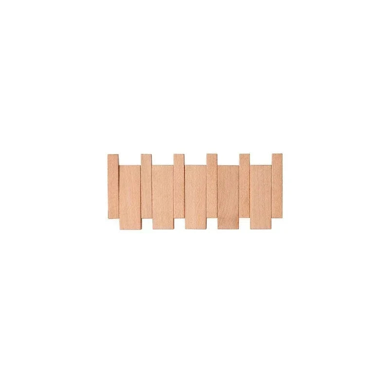Magnetische Wandkapstok met Inklapbare Haken | 4-10 Haken | Hout