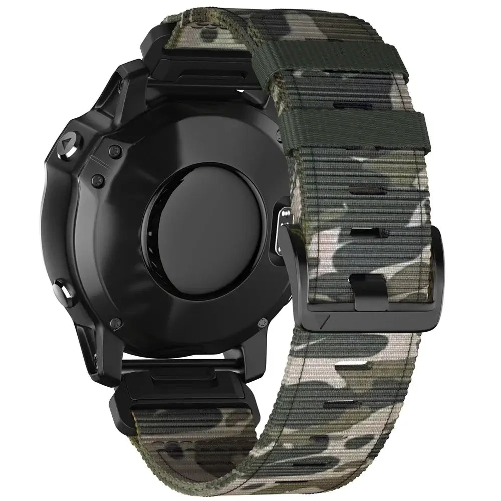 Tactiele Nylon Horlogeband QuickFit 22mm 26mm Smartwatch Vervanging Sport Outdoor Polsband Ademend Comfortabel