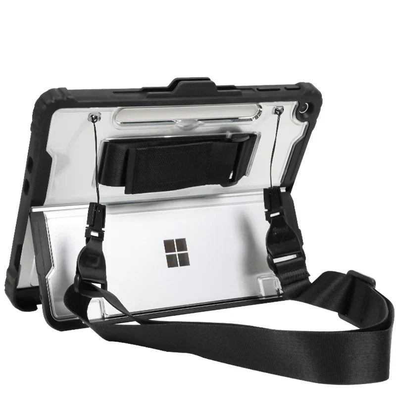Beschermhoes voor Surface Pro & Go - Schokbestendige Tablet Case met Verstelbare Schouderband en Opbergvakken