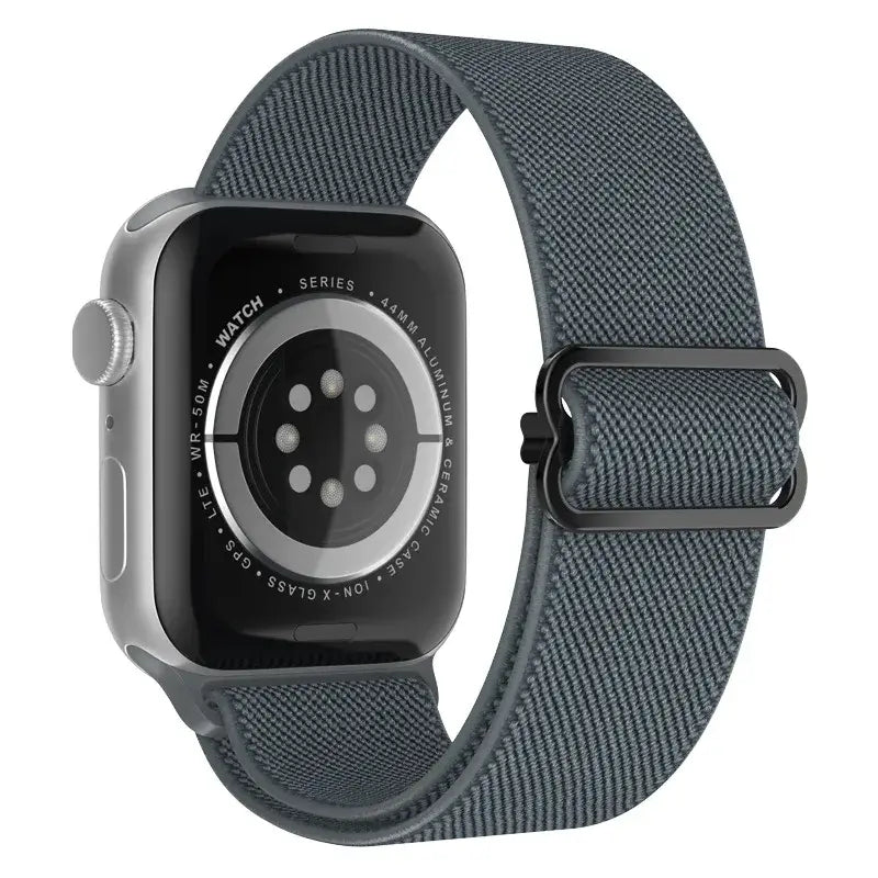 Elastische Nylon Smartwatchband Verwisselbaar Polsbandje Comfortabel Duurzaam Design Sportief Actief