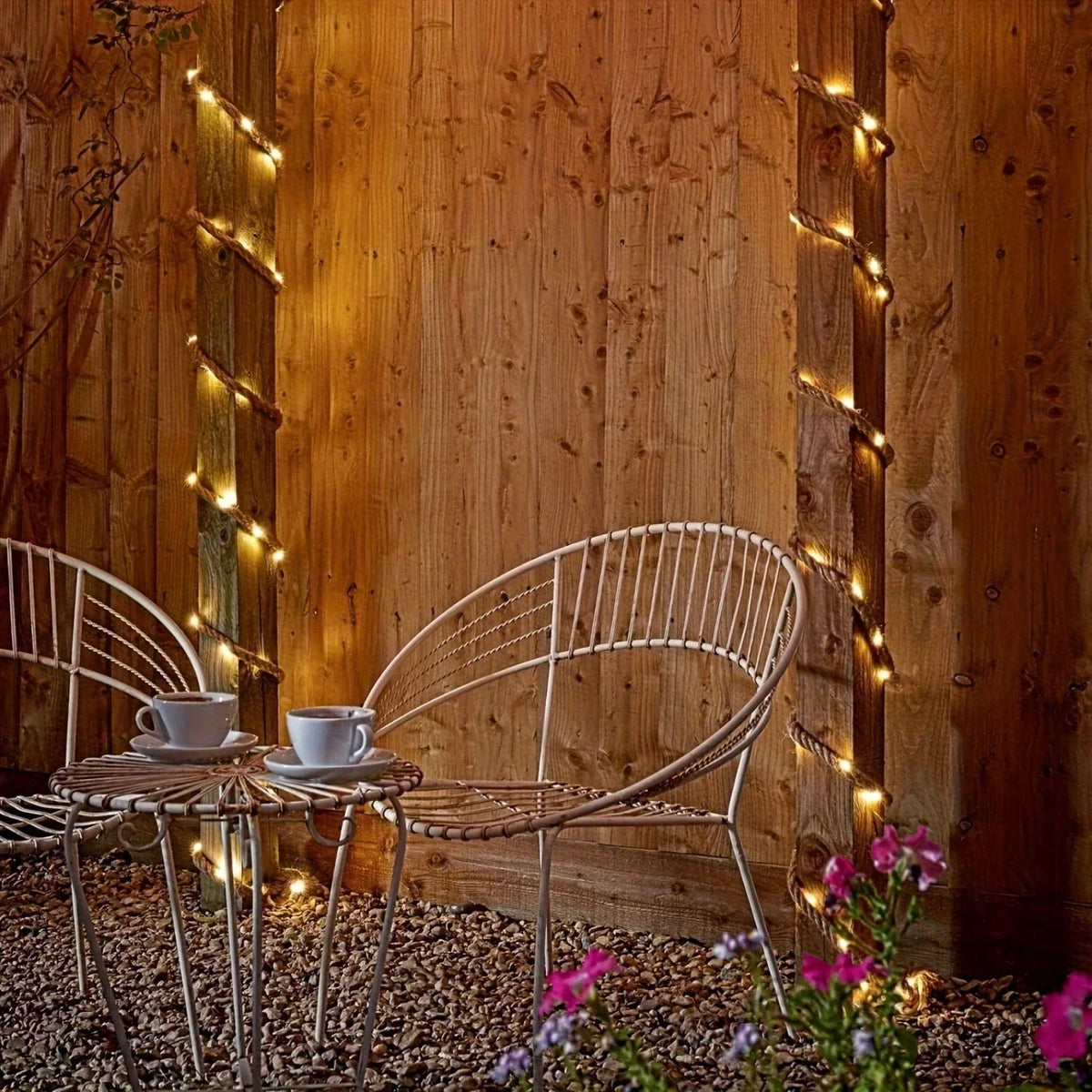 Solar Henneptouw Tuinverlichting 5 Meter met Warm LED-licht