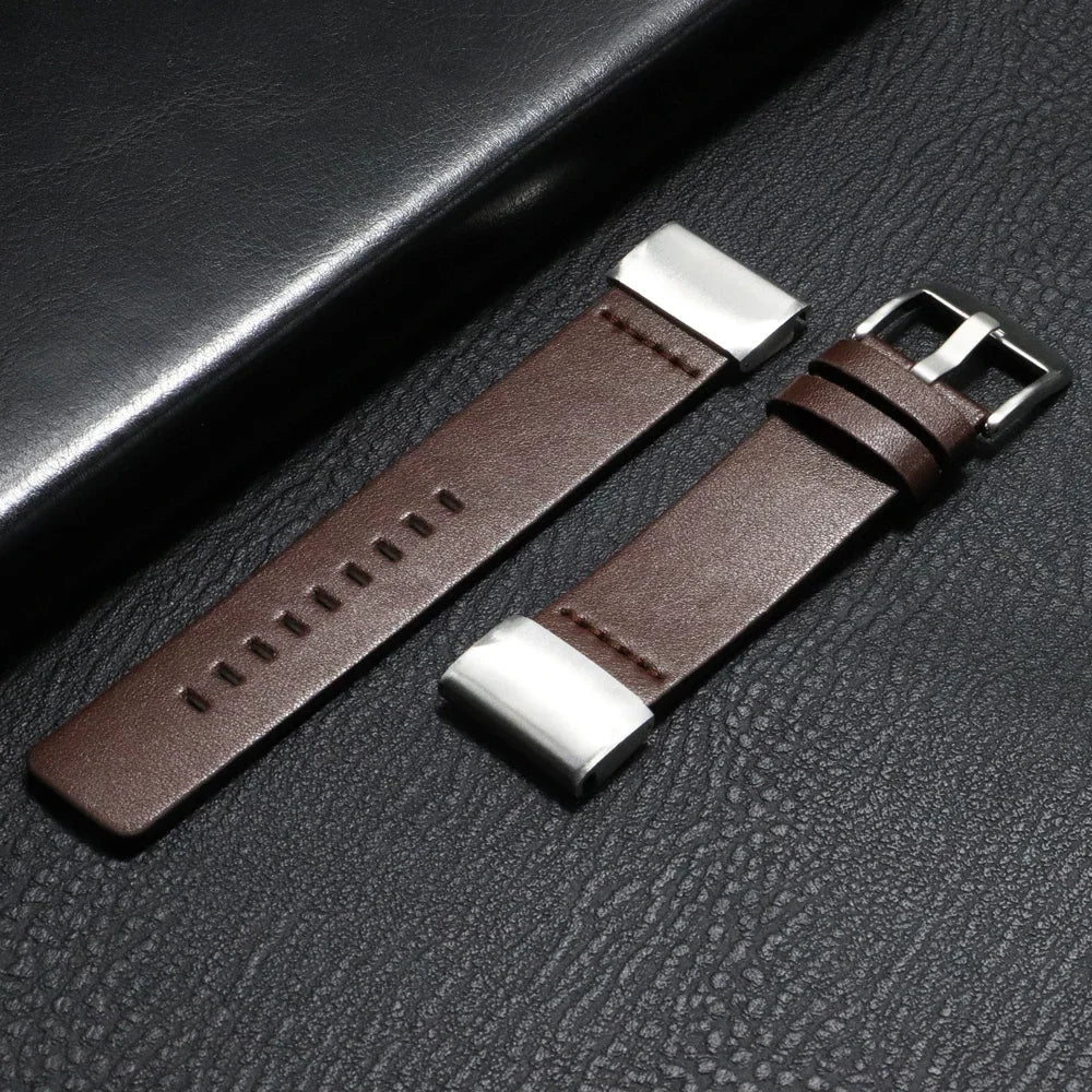 Leren Horlogeband met Snelsluiting 20mm 22mm 26mm Smartwatch Polsband Unisex Bruin Zwart Blauw Verstelbaar