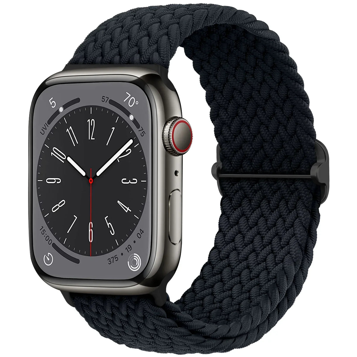 Elastische Gevlochten Smartwatch Bandje Nylon 38mm-49mm Verstelbaar Ademend Sportband voor Apple Watch