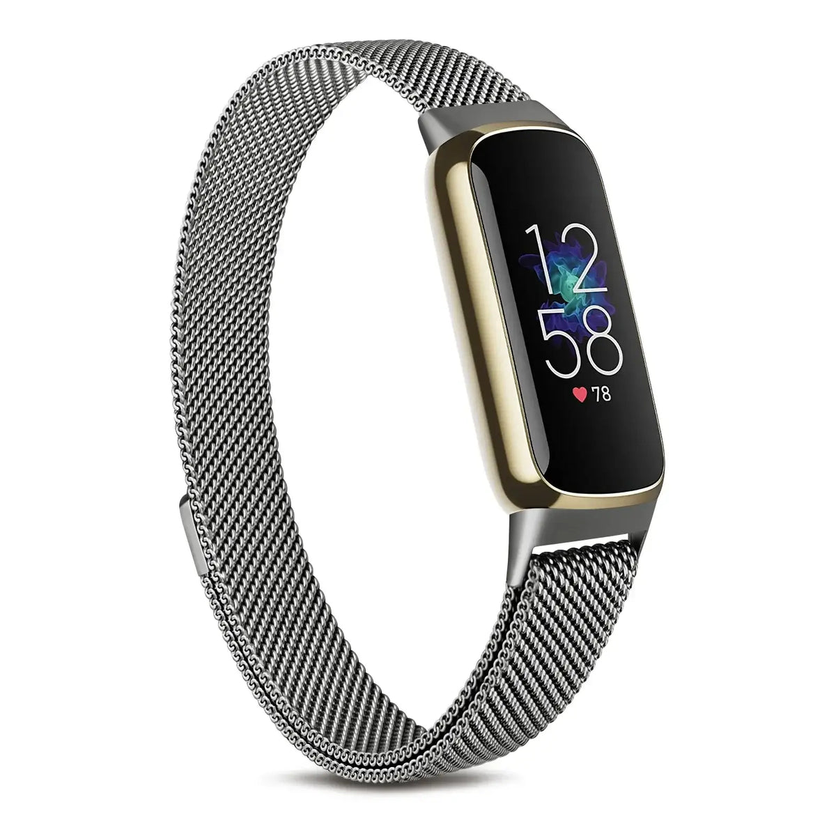 Magnetische Smartwatch Band RVS Mesh Verstelbaar Horloge Bandje Polsband voor Fitness Tracker Sporthorloge