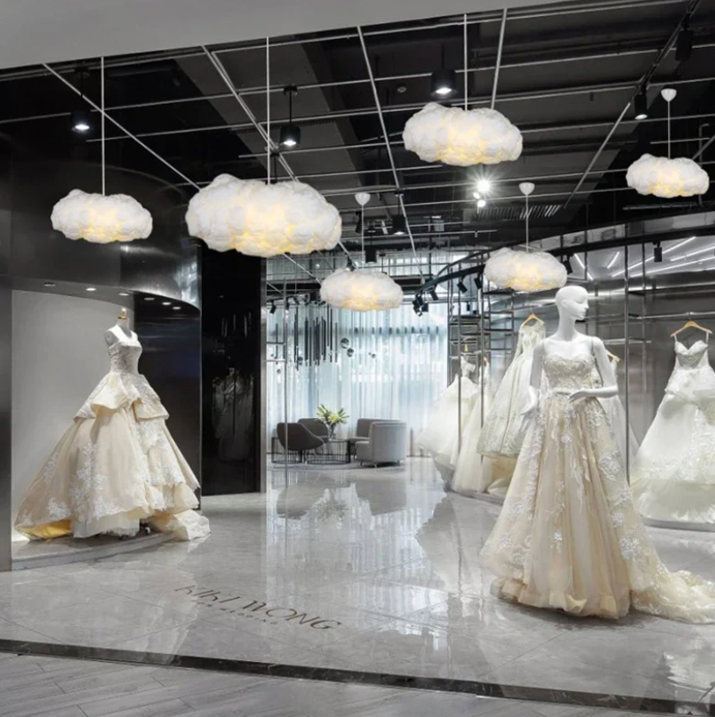 Wolkvormige Hanglamp Wit Kunststof E27 Verstelbaar 150cm Modern Interieur Woonkamer Eetkamer Slaapkamer