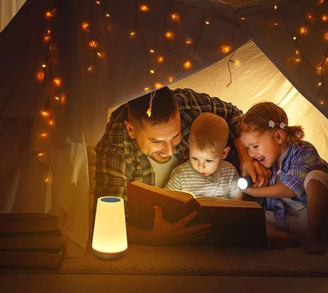 Draadloze RGB Nachtlamp LED Sfeerlicht Touch Bediening Afstandsbediening Oplaadbaar 13 Kleuren Woonkamer