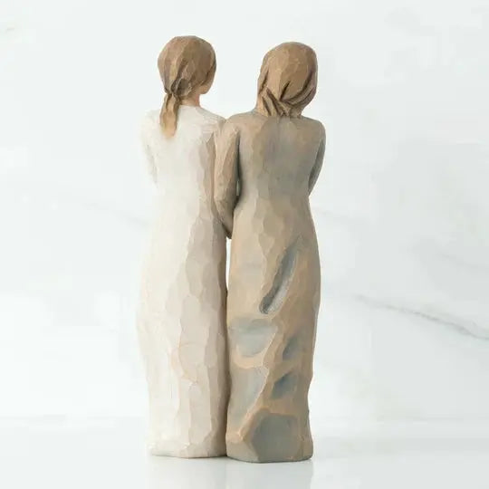 Decoratieve Zusterbeeldje van Kunsthars - Handgemaakt Symbool van Verbondenheid en Vertrouwen