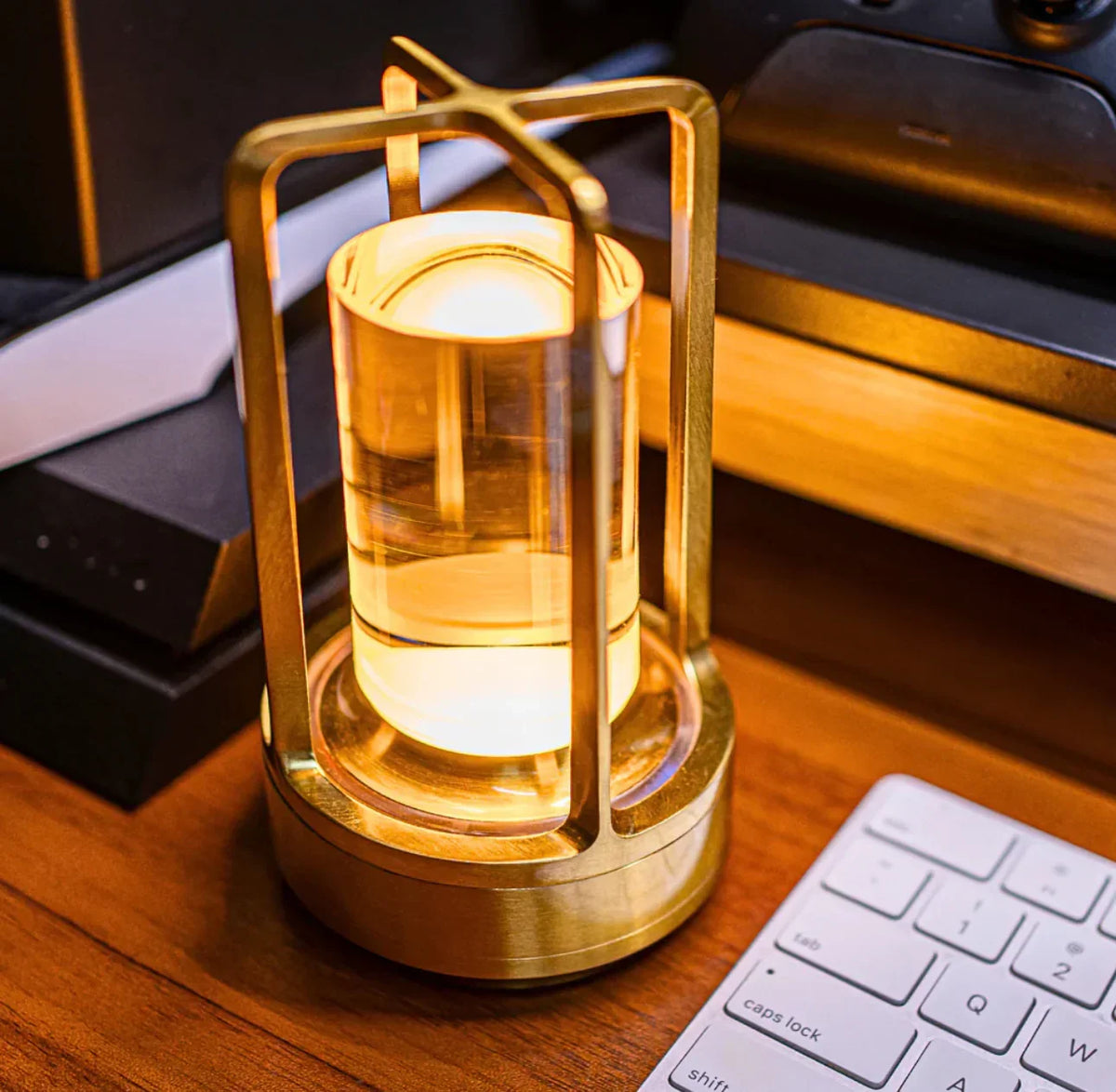Draagbare Kristallen Tafellamp op Batterijen Dimbaar LED Goud Zilver Zwart Sfeerlamp Draadloos