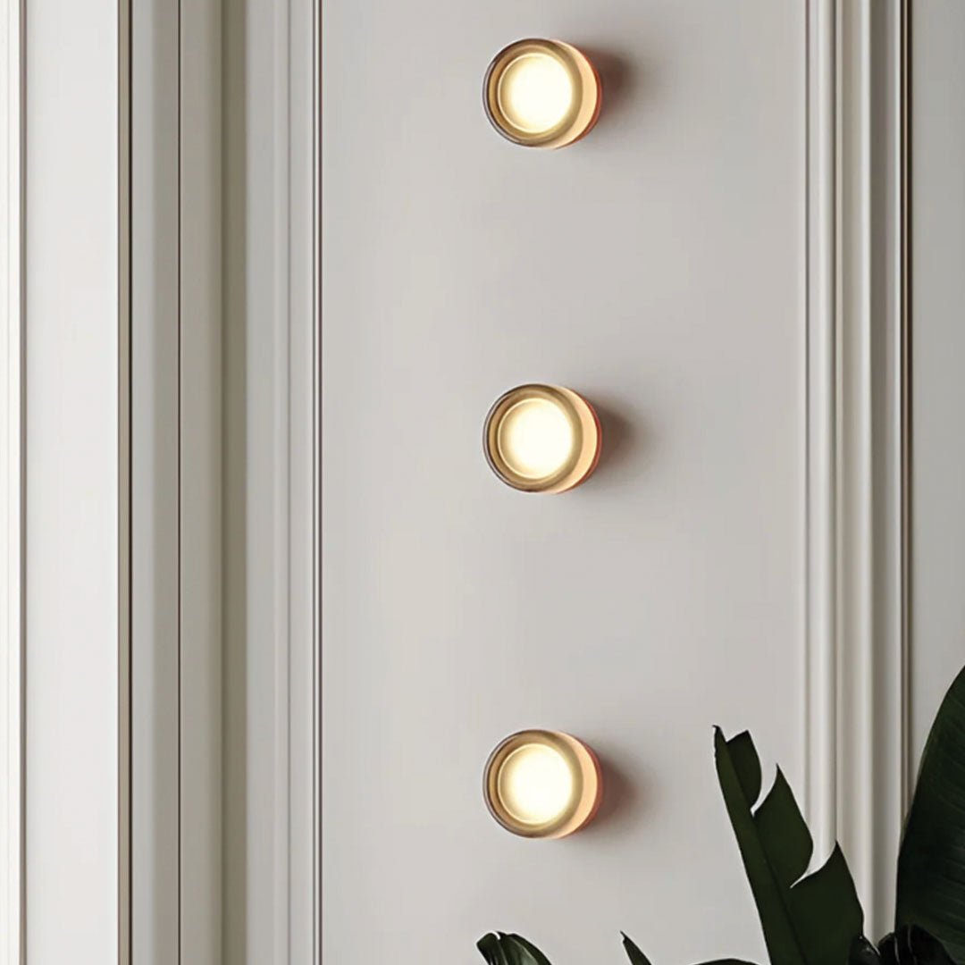 Wandlamp Glas Rond Modern Metaal 15x20cm LED Woonkamer Slaapkamer Hal