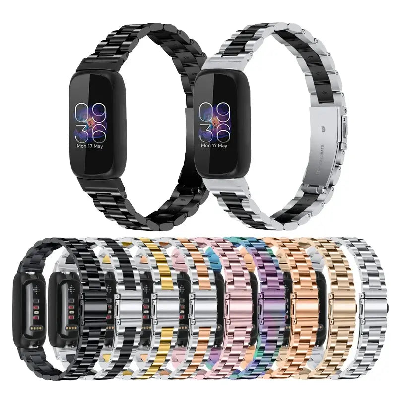 RVS Smartwatch Bandje Metalen Schakelband Verstelbaar Polshorloge Armband Sporthorloge Accessoire Stijlvol