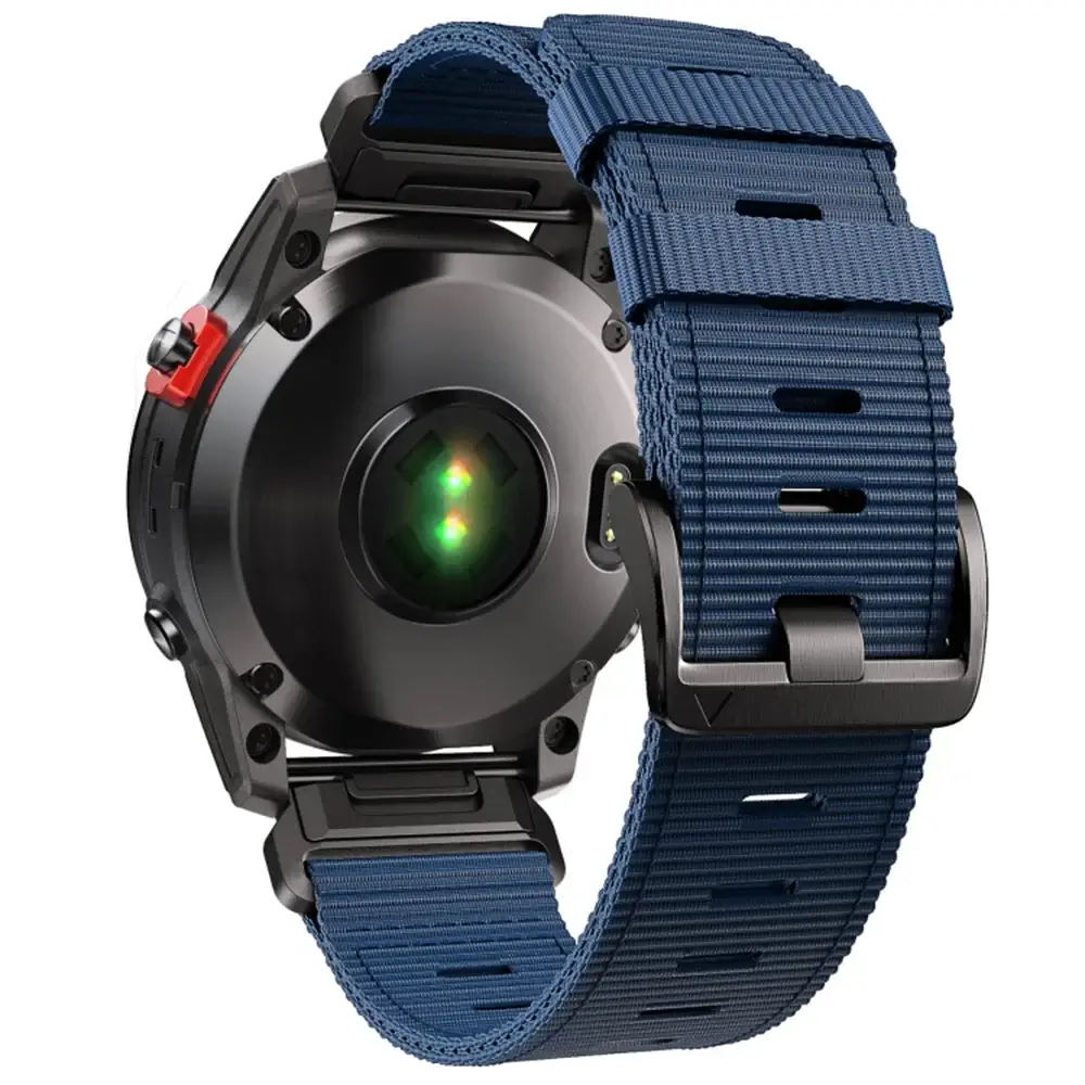 Tactiele Nylon Horlogeband QuickFit 22mm 26mm Smartwatch Vervanging Sport Outdoor Polsband Ademend Comfortabel