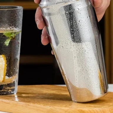 Professionele Barset 10-delig Metallic Cocktailshaker met Accessoires voor Thuisbar en Mixology