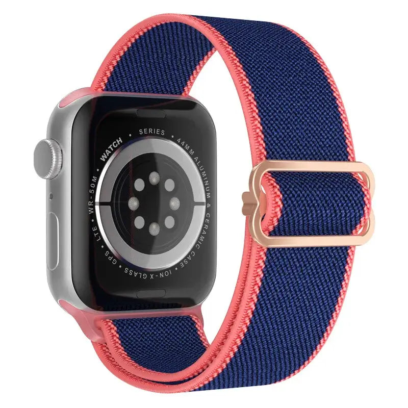 Elastische Nylon Smartwatchband Verwisselbaar Polsbandje Comfortabel Duurzaam Design Sportief Actief