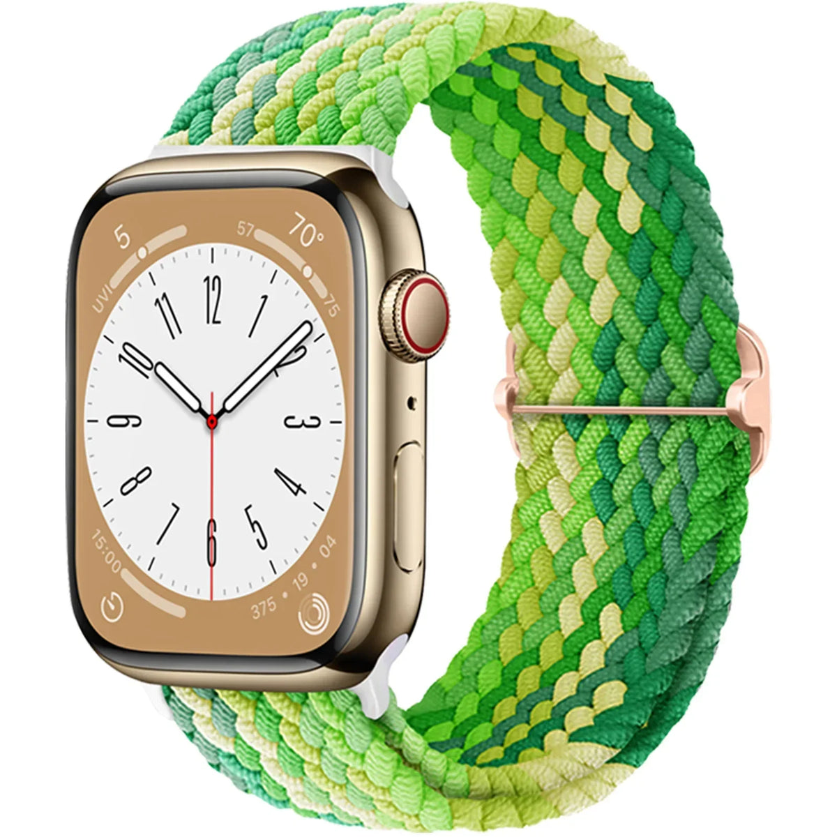 Elastische Gevlochten Smartwatch Bandje Nylon 38mm-49mm Verstelbaar Ademend Sportband voor Apple Watch